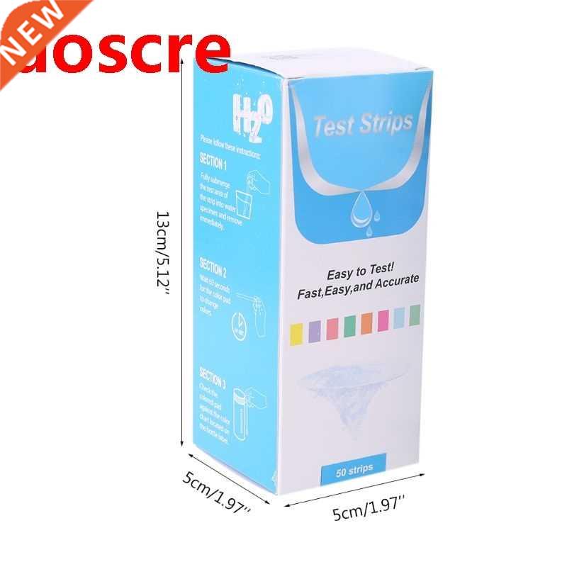 50Strips/bottle Water Test Strip Reagent 7in1 Broine pH alk