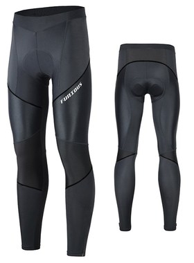 Men's cycling pants 3D thickened long bike compressi