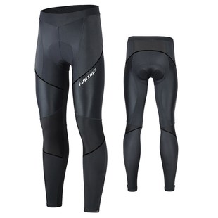 Men's cycling pants 3D thickened long bike compressi