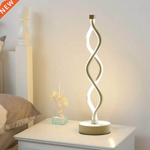 Spiral Wave LED Table Lamp Easy Install Energy-Saving Modern