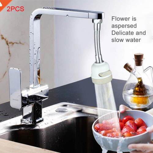 2 Pieces Kitchen Splash Resistant Faucet Extender Pressurize