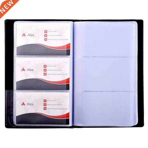 PU Leather Business Card Book Holder Journal Business Card O
