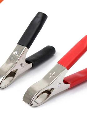 Hot 10 Pairs Black Red Soft Plastic Boots Metal Car Cable Ba