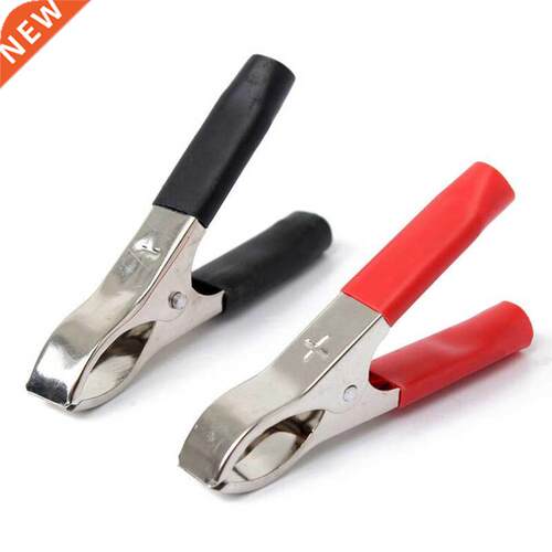 Hot 10 Pairs Black Red Soft Plastic Boots Metal Car Cable Ba