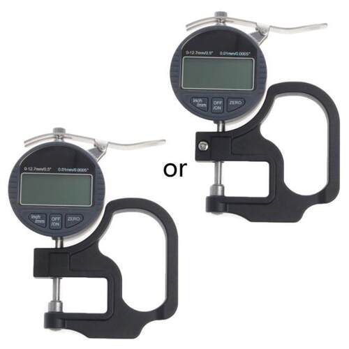 0-12.7mm Electronic Micrometer Digital Thickness Meter Gauge
