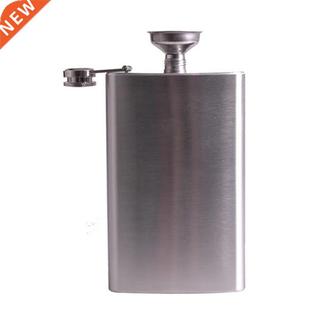 10oz Flask Hip Flask with Funnel Mirror Polished Wine Whisky
