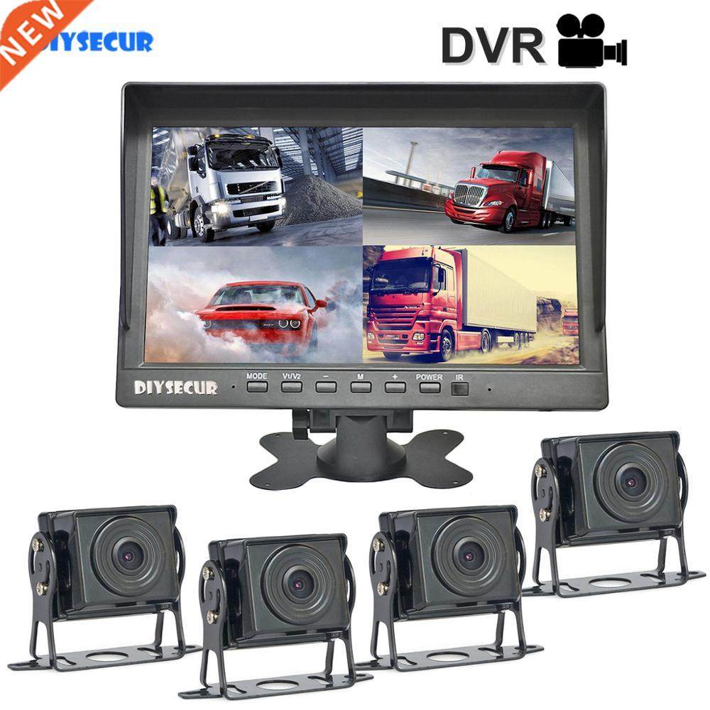 DIYSECUR AHD 10.1'' 4 Split QUAD IPS HD Backup Monitor 2000