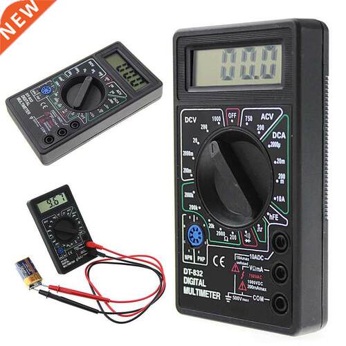 Professional DT832 Digital Multimeter LCD DC AC Voltmeter Am