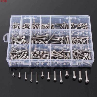 270 Pcs A2 Stainless Steel Hex Allen Socket Cap Screws Bolt