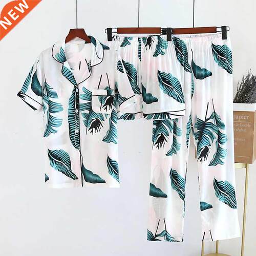 2022 New Women's Spring And Summer100%Viscose Pajamas Th