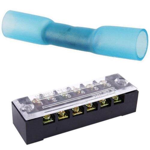 4 Pcs 15A Dual Row 6P Screw Connector Barrier Terminal Block