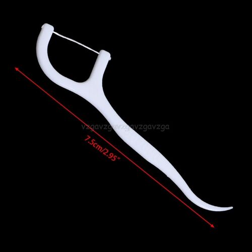 50pcs  Floss Flosser Picks Teeth Toothpicks Stick Tooth Clea