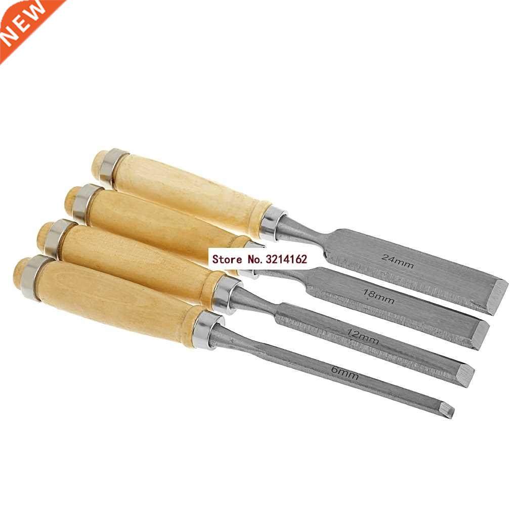 4Pcs Wood Sculpture Flat Chisel DIY Hand Tool 07NOV