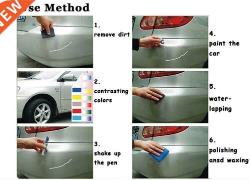 8 Colors 12l New Professional Car Paint Repair Pen Waterpro