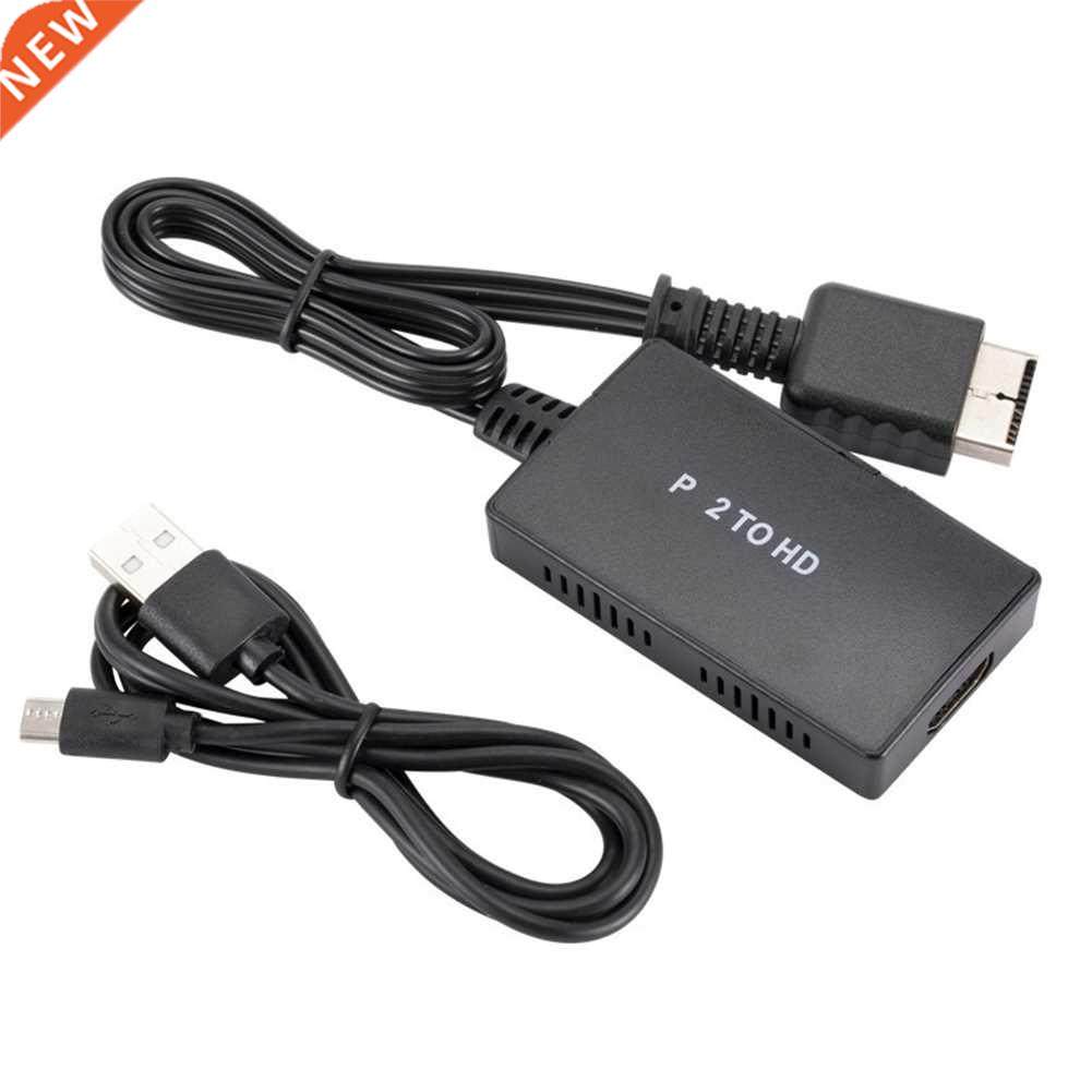 HD Audio Cable Splitter Game Console Adapter for PS2 to HDMI