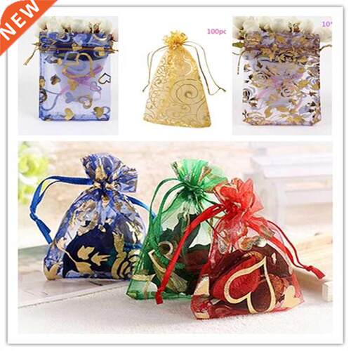 100pcs/pack 100pcs/lot Small Organza Bags Favor Wedding Chr