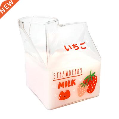 Hot Sales Novelty Half Pint Creamer Milk Cute Carton Glass C