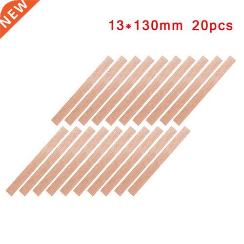 20 PCS Handmade Candle Wood Wick with Sustainer Tab Wax Wick