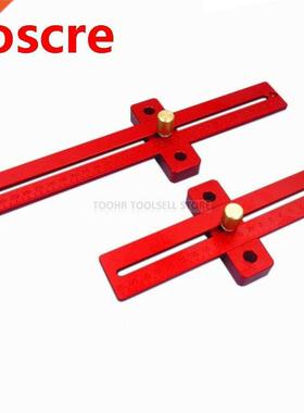 Aluminum Alloy crossed ruler woodworking T type Scriber Wood