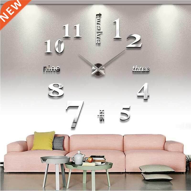 new Quartz wall clocks fashion watches 3d real big wall cloc