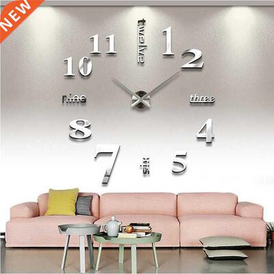 new Quartz wall clocks fashion watches 3d real big wall cloc