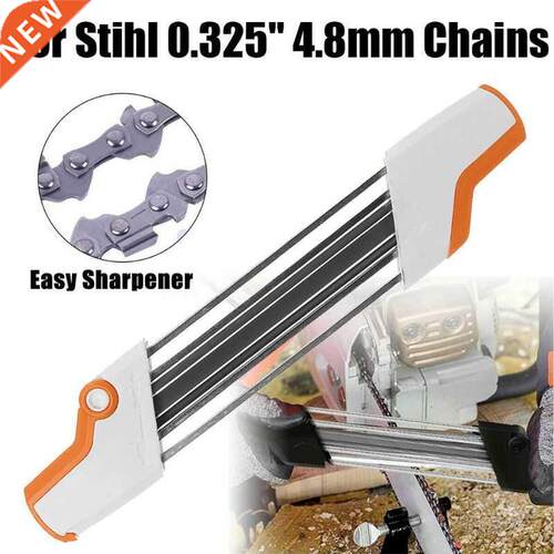 2 IN 1 Metal Easy Chainsaw Chain File Sharpener 0.325