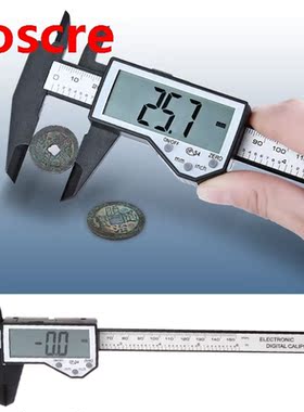 Digital Caliper Waterproof IP54 Large LCD Screen Carbon Fibe