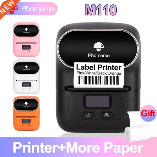 Phomemo M110 Mini Portable Thermal Label Printer Multi-funct