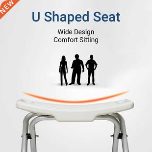 Foldable Shower Bench Bath Seat Bathroom Chair Stool with No