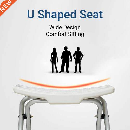 Foldable Shower Bench Bath Seat Bathroom Chair Stool with No