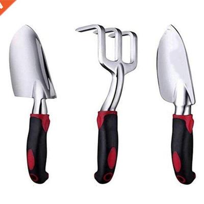 3PCS Garden Tool Set Heavy Duty Garden Hand Shovels Cast-Alu