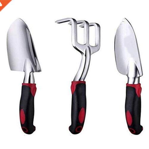 3PCS Garden Tool Set Heavy Duty Garden Hand Shovels Cast-Alu