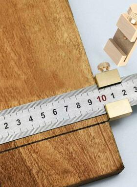 Practical Steel Ruler Limit Line Brass Marking Locator Angle