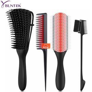 Detangling Hair Brush Detangler 9Row Cushion Nylon Bristle