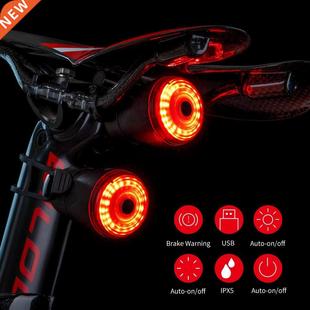 Smart LED Bicycle Light Rear Back Mtb Road Brake Light Signa