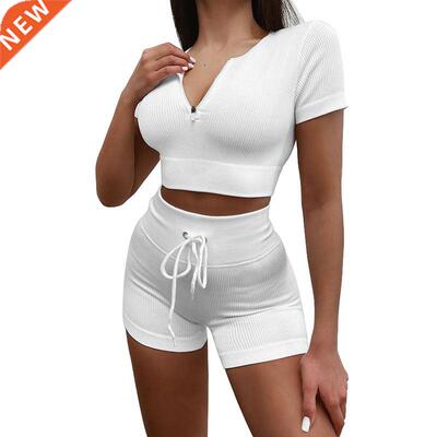 Seamless Yoga Set Sport Suit Women Workout Clothes Gym Zippe