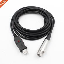 3M USB Male to XLR Female Microphone USB MIC Link Cable New
