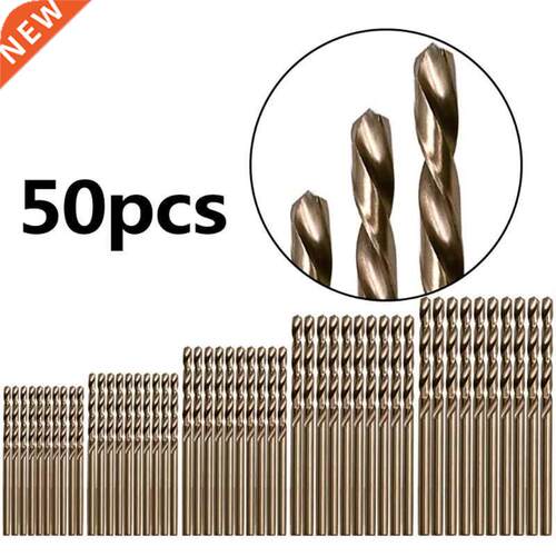 50pcsTwist drill bit straight handle high speed steel cobalt