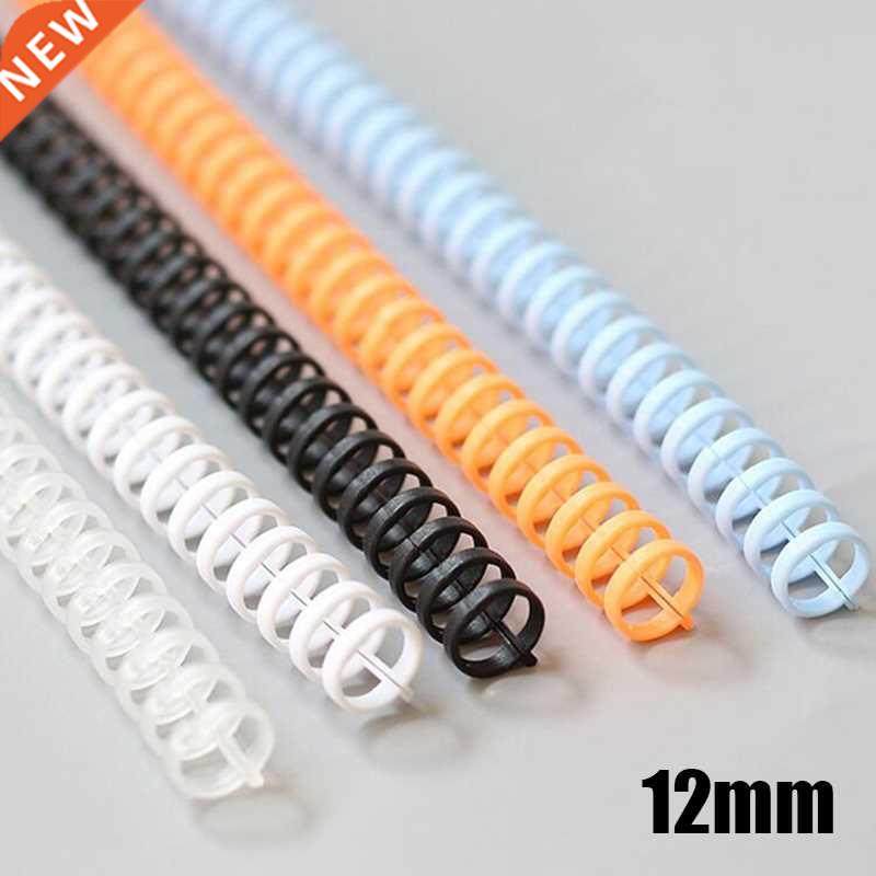 12mm Notebook Plastic Binding Spiral Strip 30 Hole Circle Ri