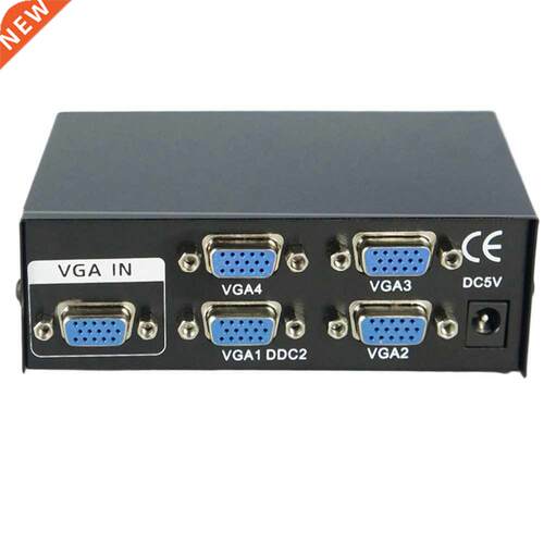 VGA Switch 4 Port VGA SVGA Video Switcher 4*1 HD Signal Ampl