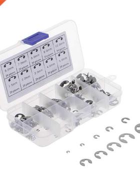 200Pcs Stainless Steel E-Type Circlips Assortment Case M1.5-