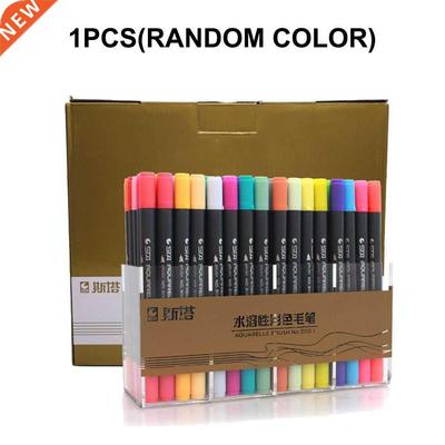 1Pcs Water-Based Colored Markers Soft Head Double Head Water
