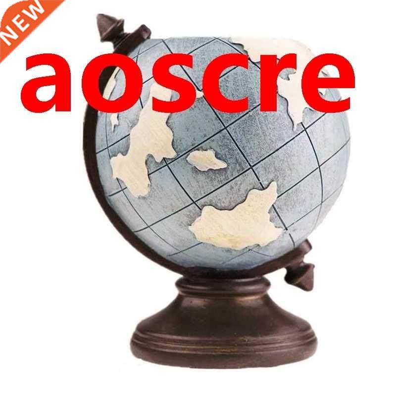 Globe Pen Pencil Pot Holder Vintage Pencil Cup Stand Kids De