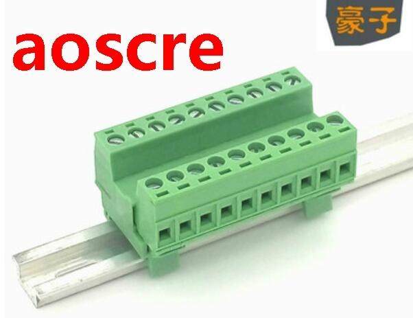 1pcs Terminal screw PCB plug type spacing 5.08mm UL certific