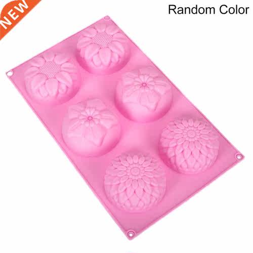 Flower Shape Silicone Mold Non-Stick 6-Cavity Candy Mold Cho