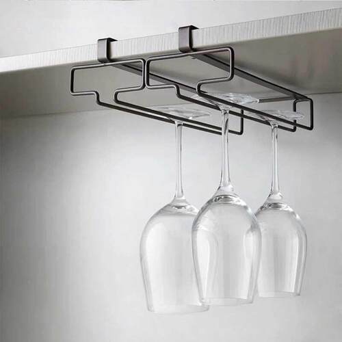 Set of 2 Wine Glass Hol Un Cabinet Hanging Glass Rack