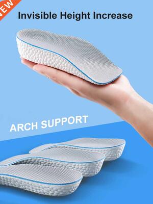 Arch Support Increase Height Insoles Light Weight Soft Elast