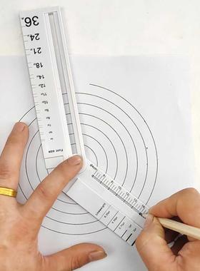 Outil de mesure de règle droite multifonction 0-180 &