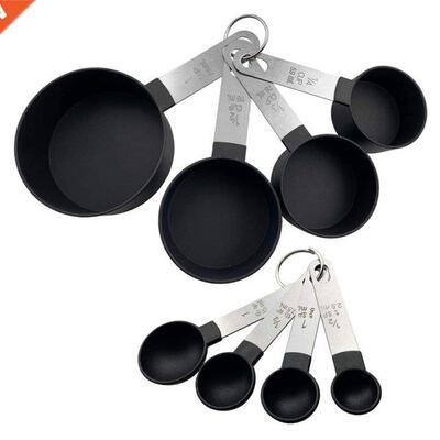8-Piece Measuring Cups and Spoons Kitchen Nesting Measuremen