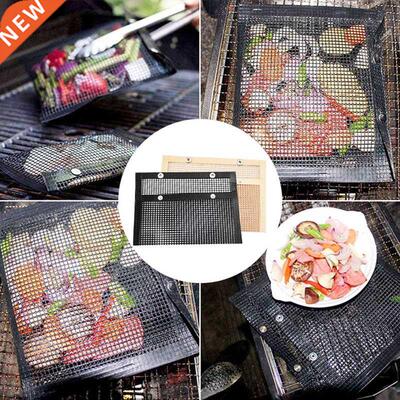 1pc Reusable Non-stick BBQ Grill Mesh Bag Barbecue Baking Is